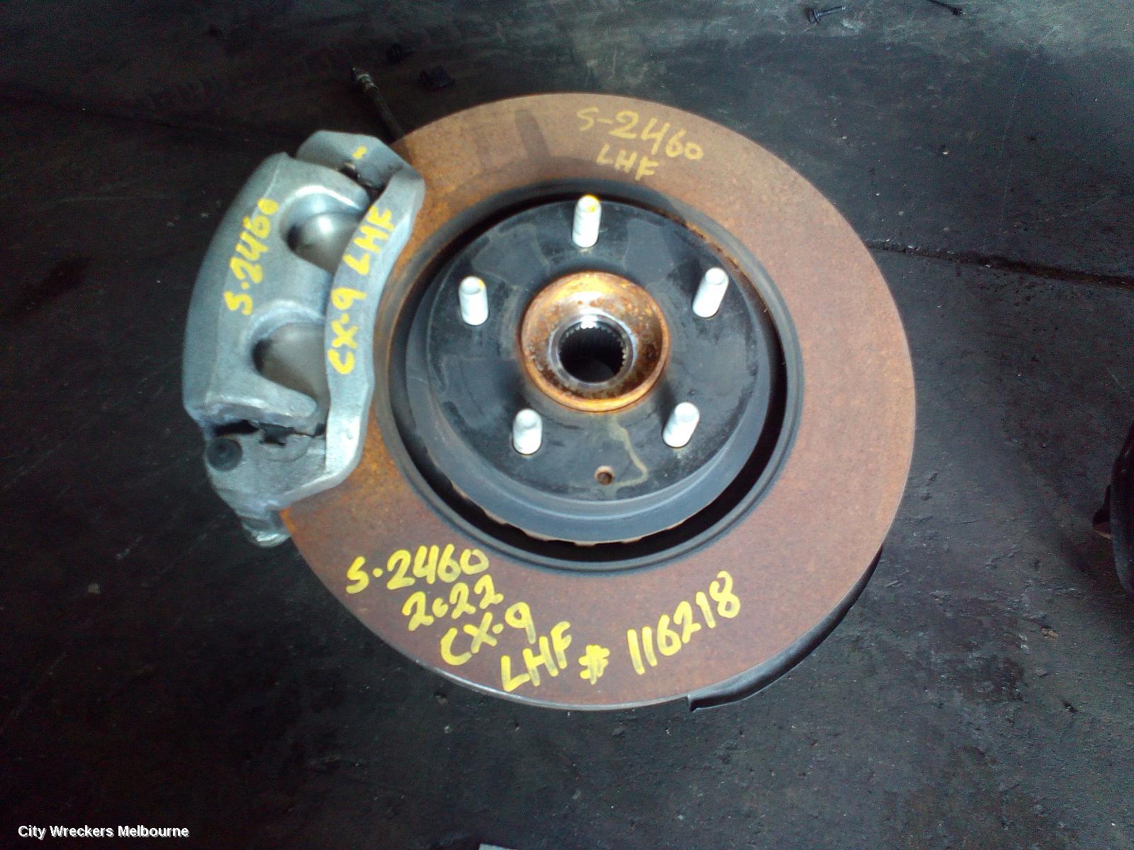 MAZDA CX9 LEFT FRONT HUB ASSEMBLY, TC, FWD/AWD, 2.5, PETROL, AUTO T/M, 07/2016 ONWARDS - Image 2