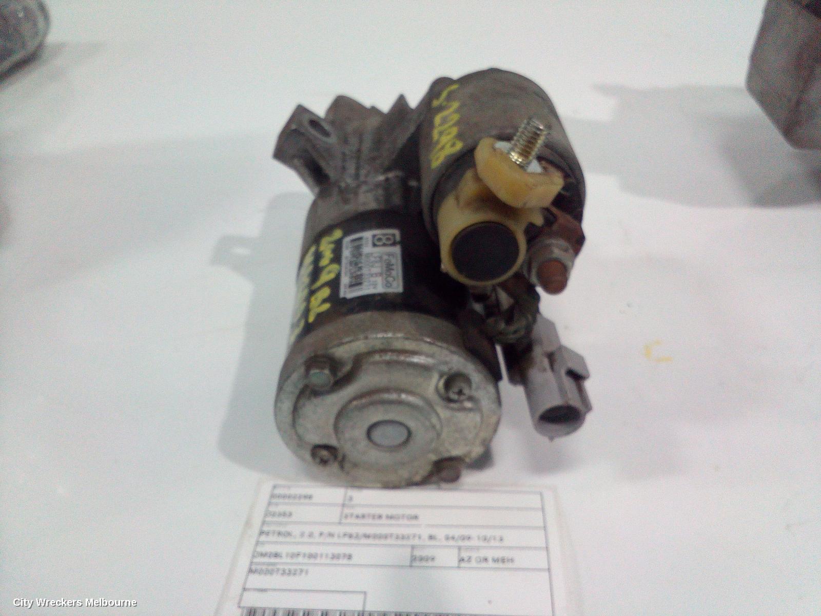 MAZDA 3 STARTER, PETROL, 2.0, P/N LF8J/M000T33271, BL, 04/2009 - 10/2013 - Image 3