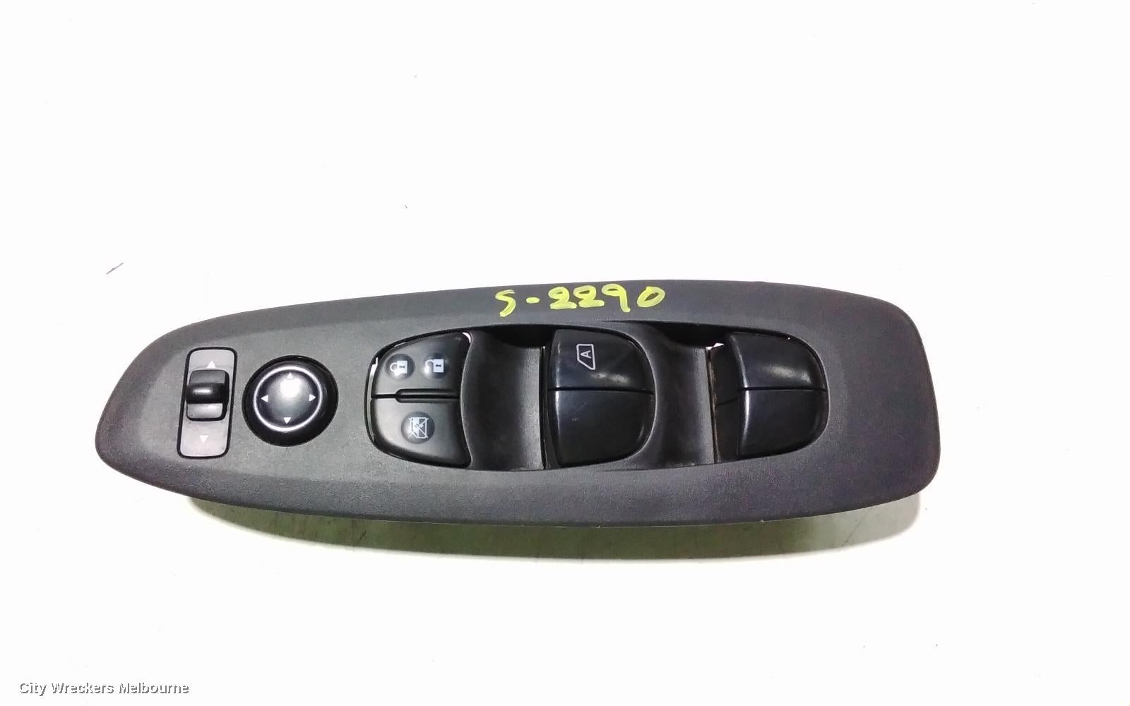 NISSAN PATHFINDER PWR DR WIND SWITCH, RH FRONT (MASTER SWITCH), R52, 06/2013 - 04/2021 - Image 2