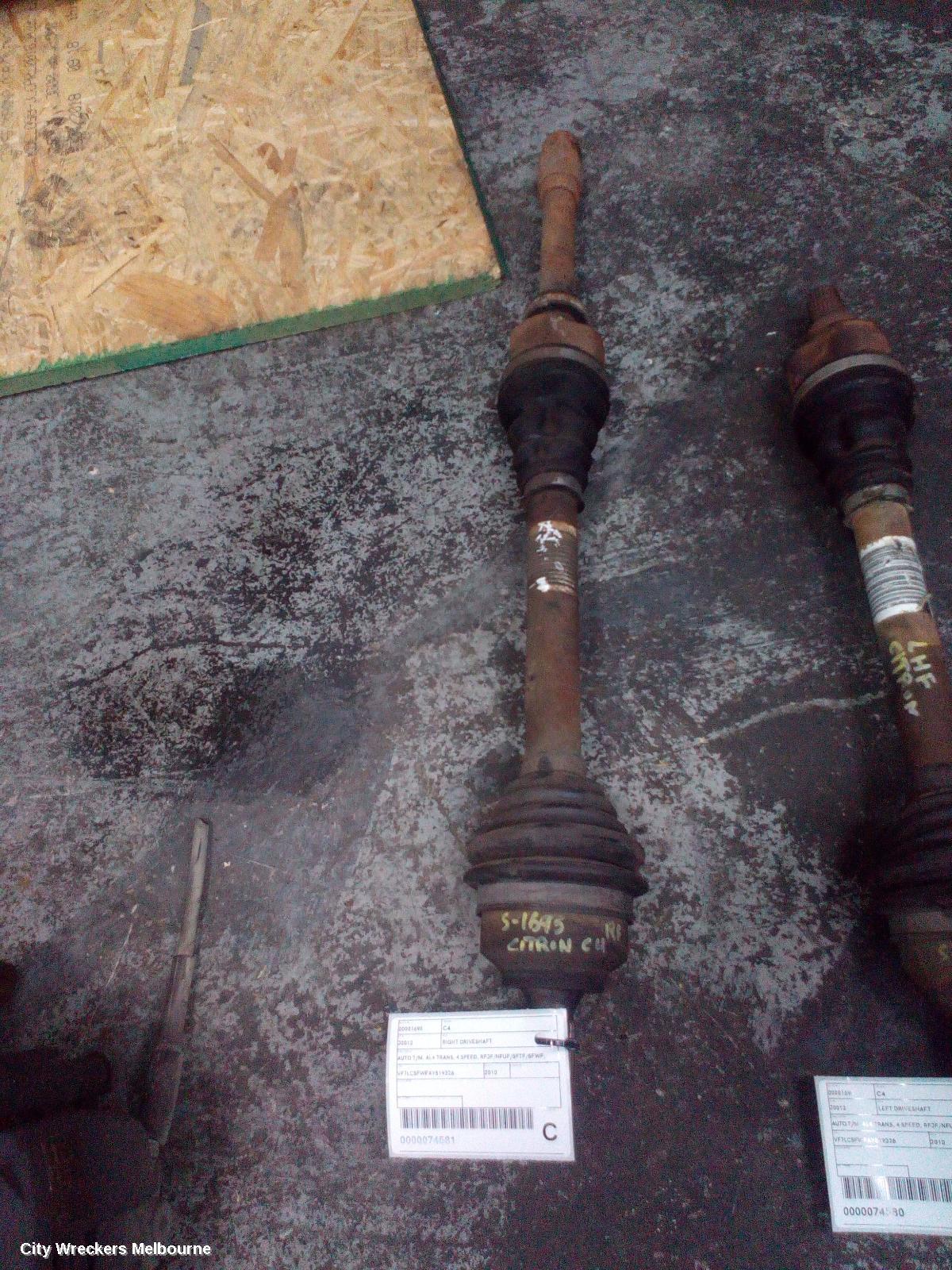 CITROEN C4 RIGHT DRIVESHAFT, AUTO T/M, AL4 TRANS, 4 SPEED, RFJF/NFUF/5FTF/5FWF, 03/2005 - 09/2011 - Image 1