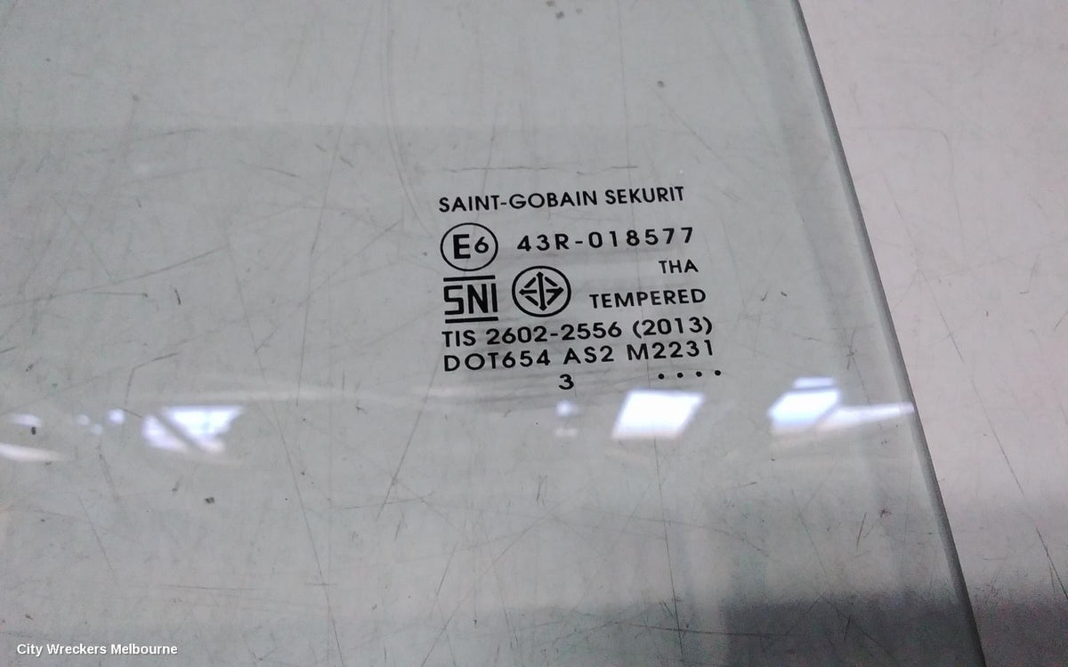 ISUZU DMAX LEFT REAR DOOR WINDOW, RG, DUAL CAB, 07/2020 ONWARDS - Image 3
