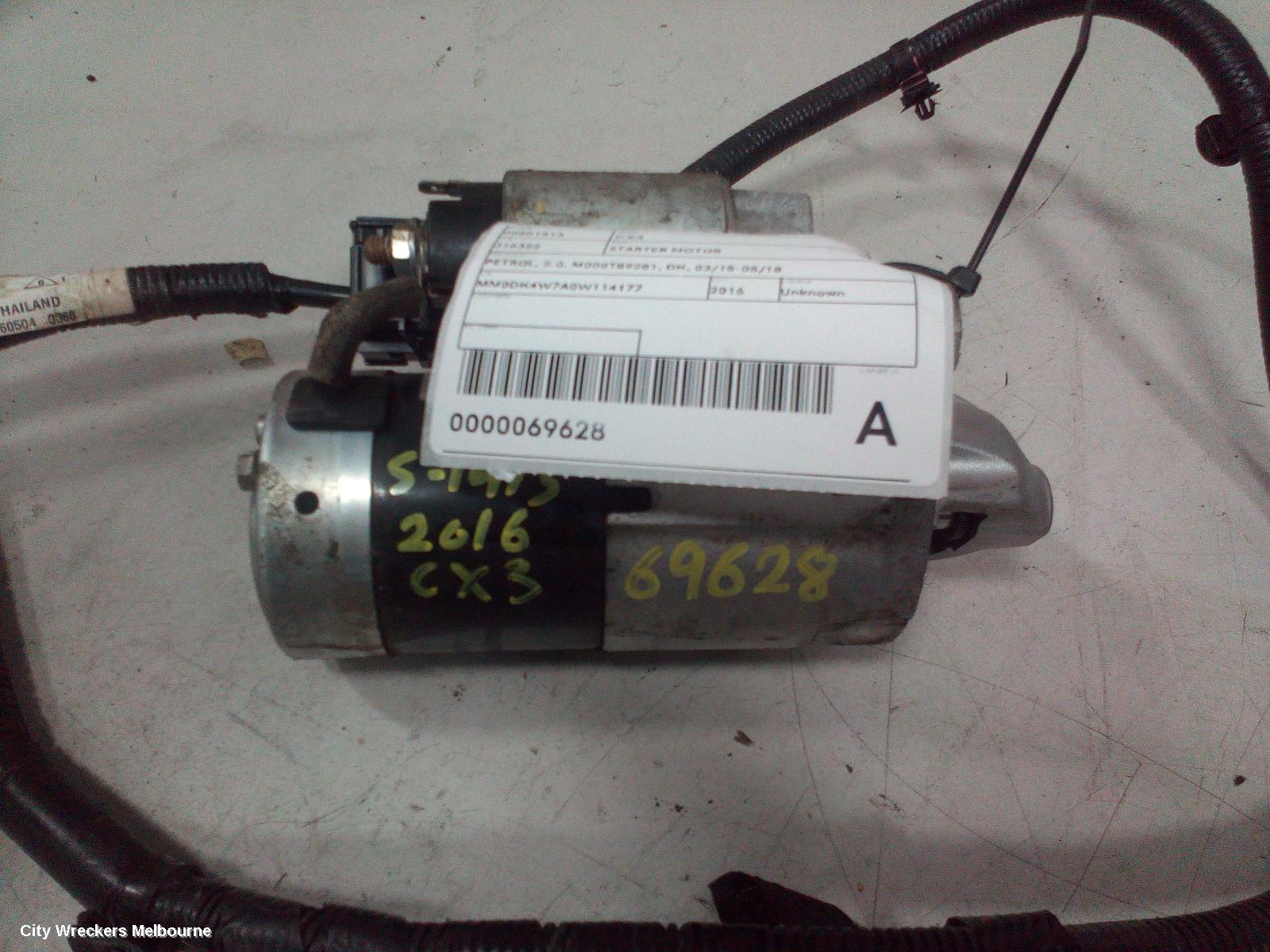 MAZDA CX3 STARTER, PETROL, 2.0, M000T89281, DK, 03/2015 - 05/2018 - Image 2