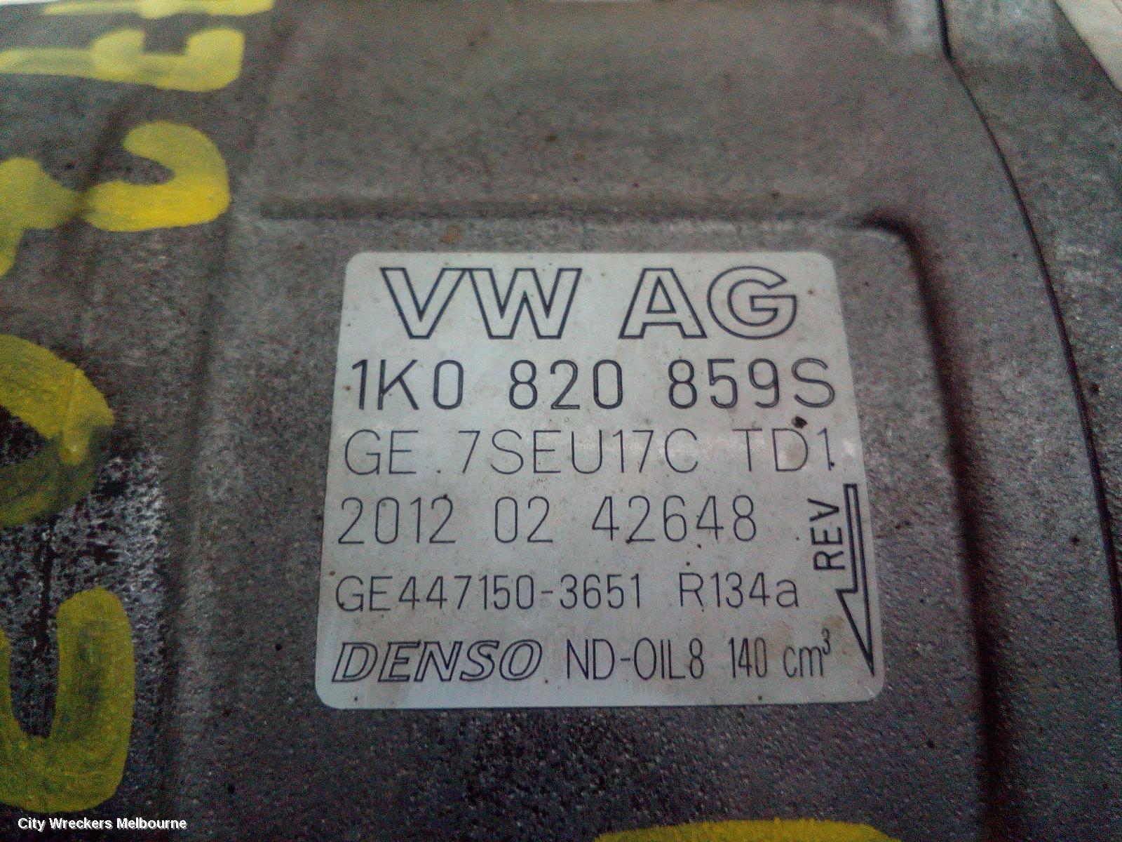 VOLKSWAGEN PASSAT A/C COMPRESSOR, 3C/MK6 B6-B7, PETROL, DENSO BRAND (7SEU17C), 03/2006 - 05/2015 - Image 1