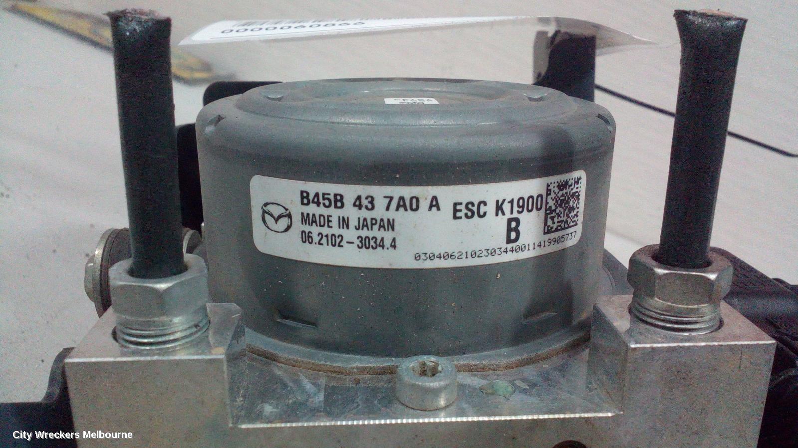 MAZDA 3 ABS PUMP/MODULATOR, BM-BN, P/N B45A437A0A, 06/2013 - 02/2019 - Image 1