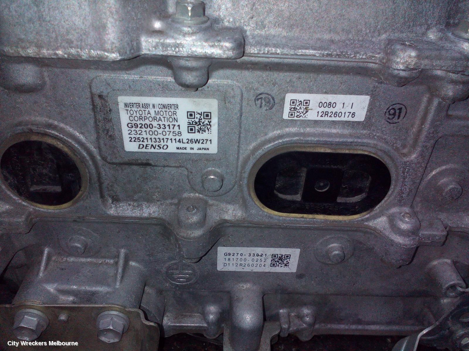 TOYOTA CAMRY INVERTER, HYBRID INVERTER, AVV50R, 03/2012 - 10/2017 - Image 1