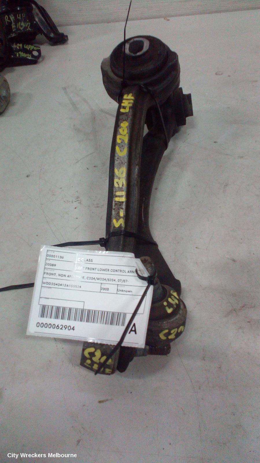 MERCEDES C CLASS LEFT FRONT LOWER CONTROL ARM, FRONT, NON AMG TYPE, C204/W204/S204, 07/2007 ONWARDS - Image 1