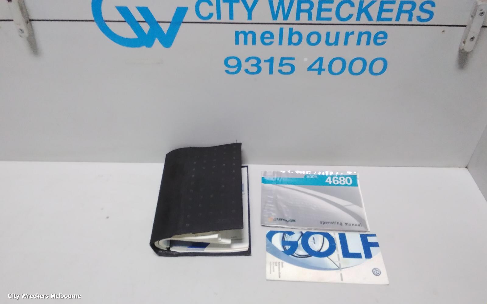 VOLKSWAGEN GOLF OWNERS HANDBOOK, GEN 4 09/1998 - 06/2004 - Image 1