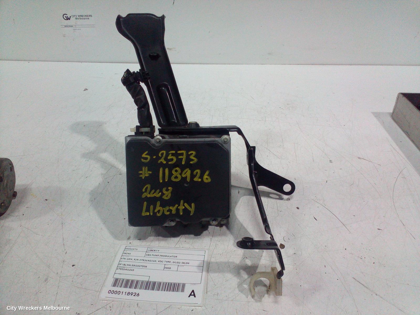 SUBARU LIBERTY ABS PUMP/MODULATOR, 4TH GEN, P/N 27536AG260, VDC TYPE, 09/2003 - 08/2009 - Image 2