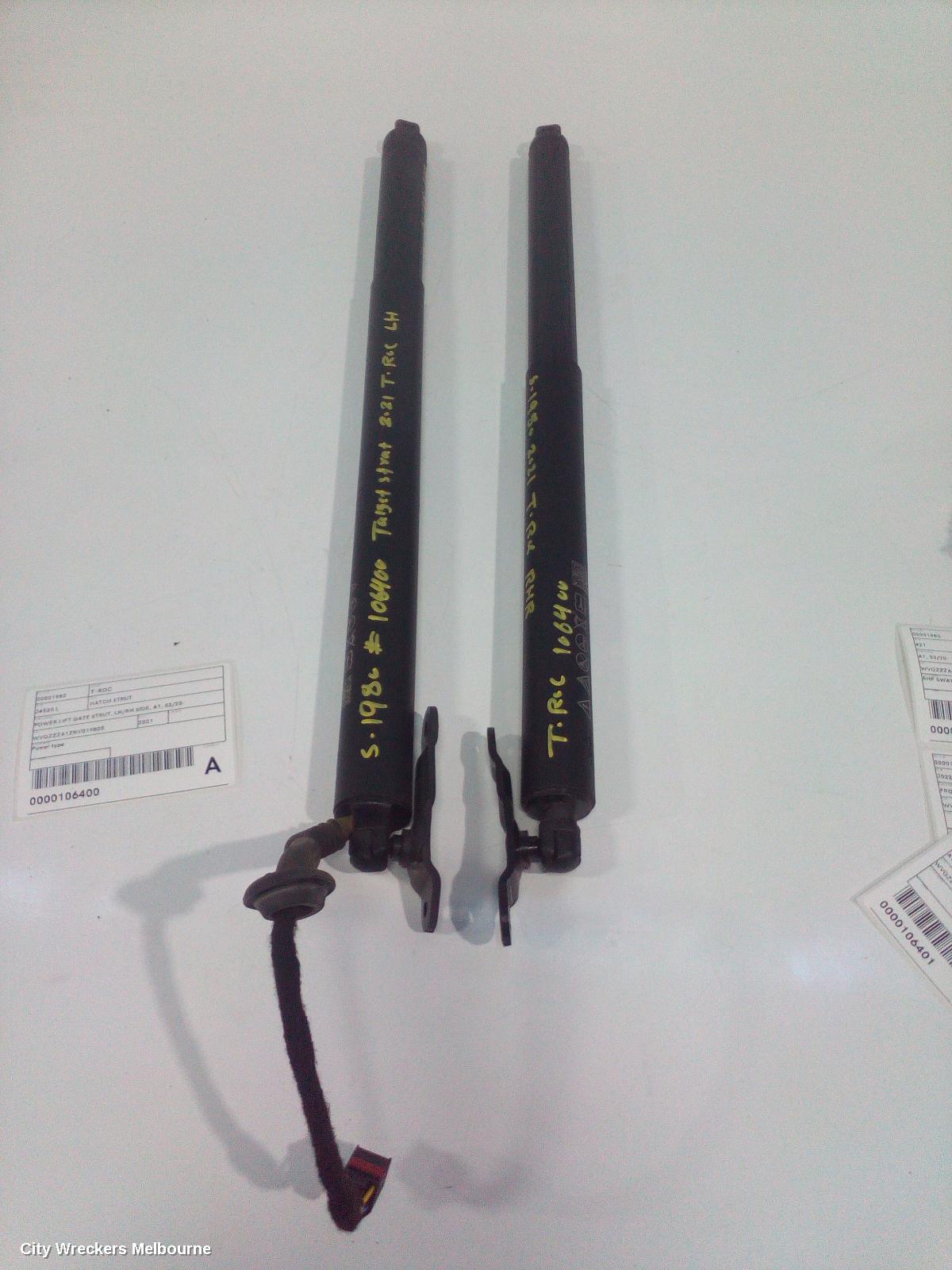 VOLKSWAGEN T-ROC HATCH STRUT, A1, TAILGATE STRUTS (PAIR), W/ POWER TYPE, 03/2020 ONWARDS - Image 2