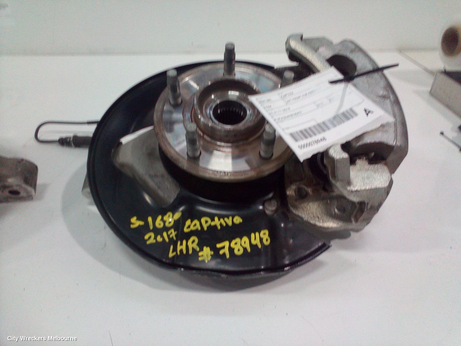 HOLDEN CAPTIVA LEFT FRONT HUB ASSEMBLY, CG, 01/2011 - 06/2018 - Image 2