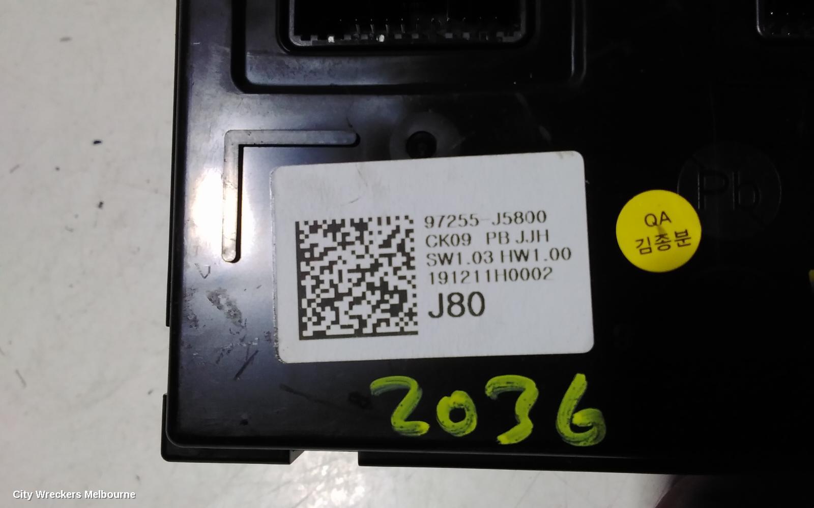 KIA STINGER, CK, 06/2017 - 04/2023, HEATER FAN CONTROL MODULE / P/N 97255-J5800: 107880 - Image 3