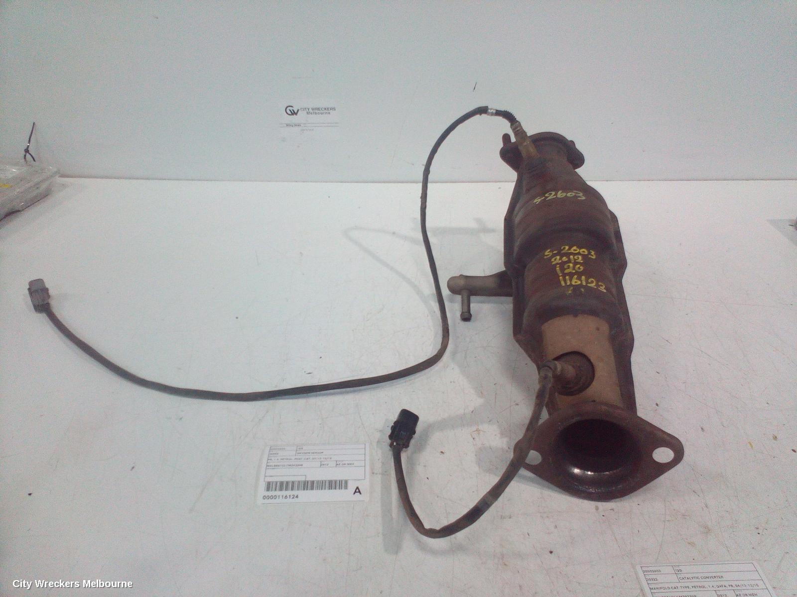 HYUNDAI I20 CATALYTIC CONVERTER, MANIFOLD CAT-TYPE, PETROL, 1.4, G4FA, PB, 04/2012 - 12/2015 - Image 3