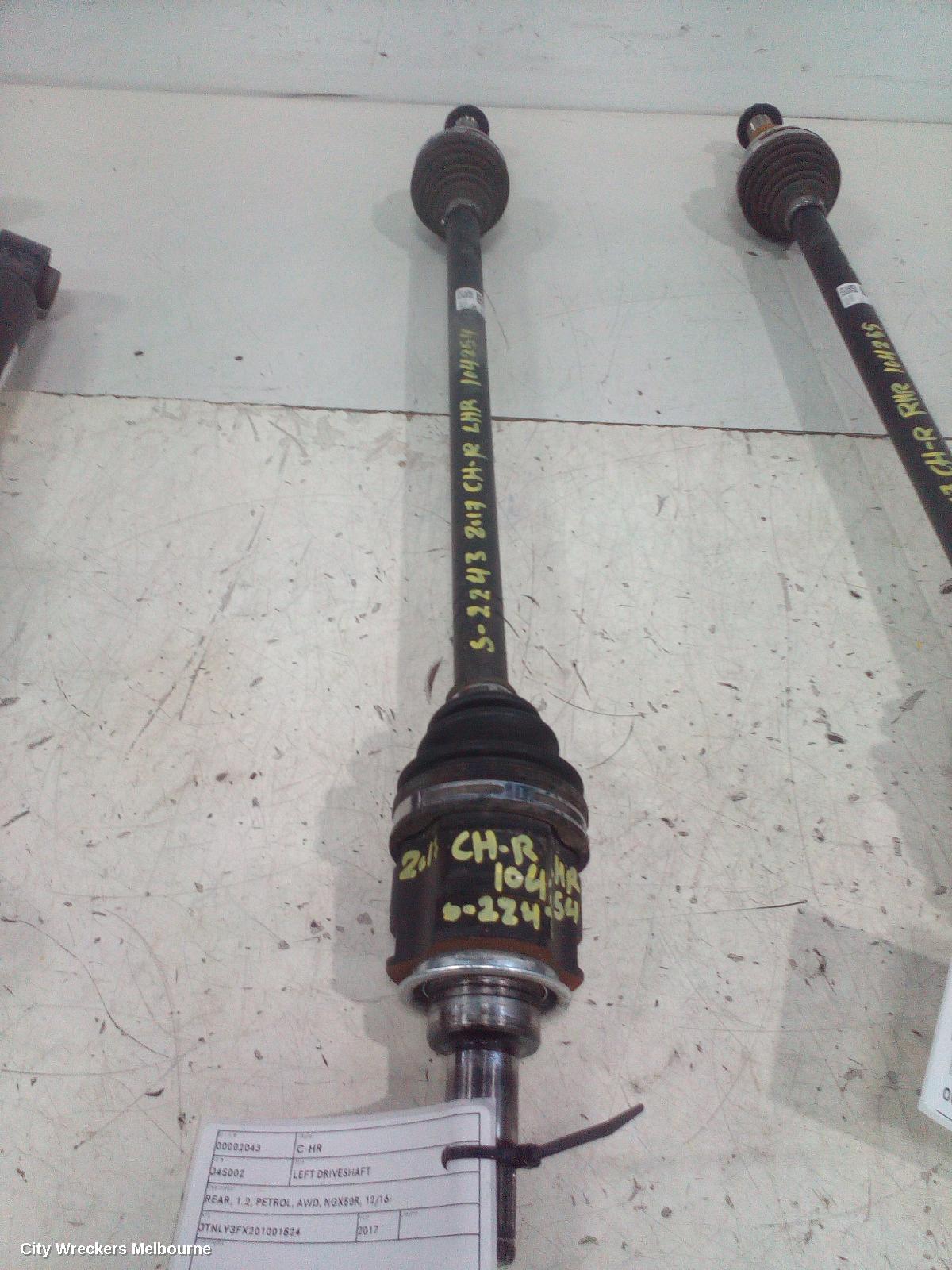 TOYOTA C-HR LEFT DRIVESHAFT, REAR, 1.2, PETROL, AWD, NGX50R, 12/2016 ONWARDS - Image 3