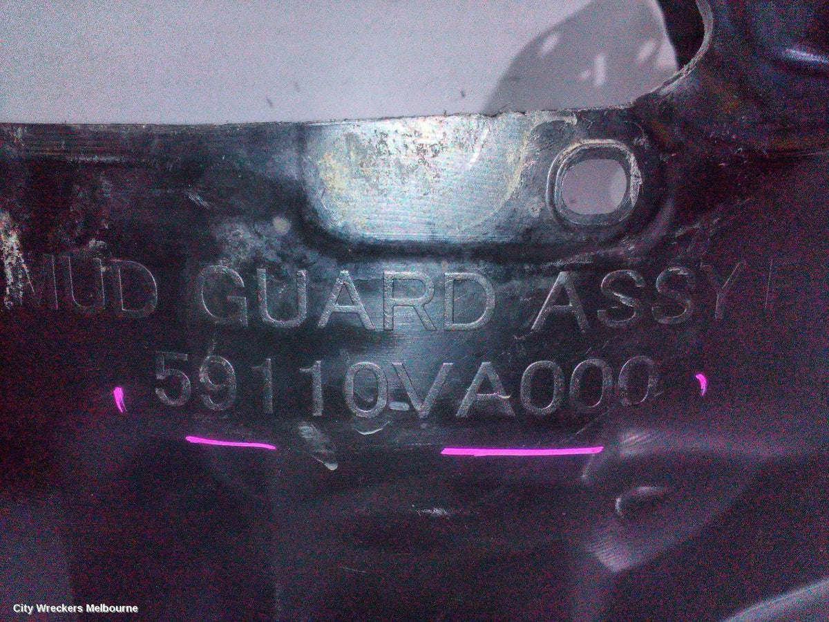 SUBARU LEVORG RIGHT GUARD LINER, V1, 05/2016 - 12/2020 - Image 2