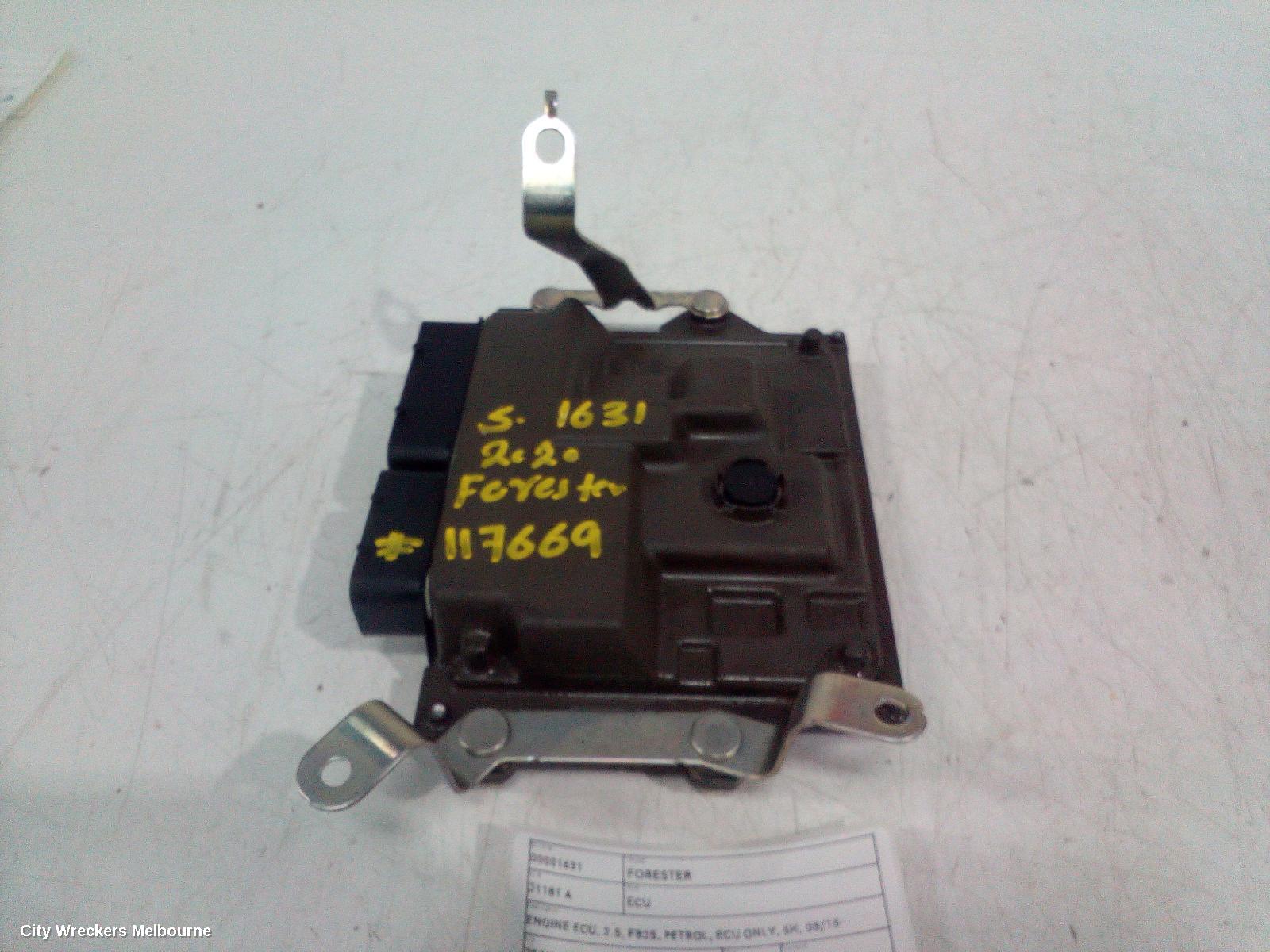 SUBARU FORESTER ECU, ENGINE ECU, 2.5, FB25, PETROL, ECU ONLY, SK, 08/2018 ONWARDS - Image 1