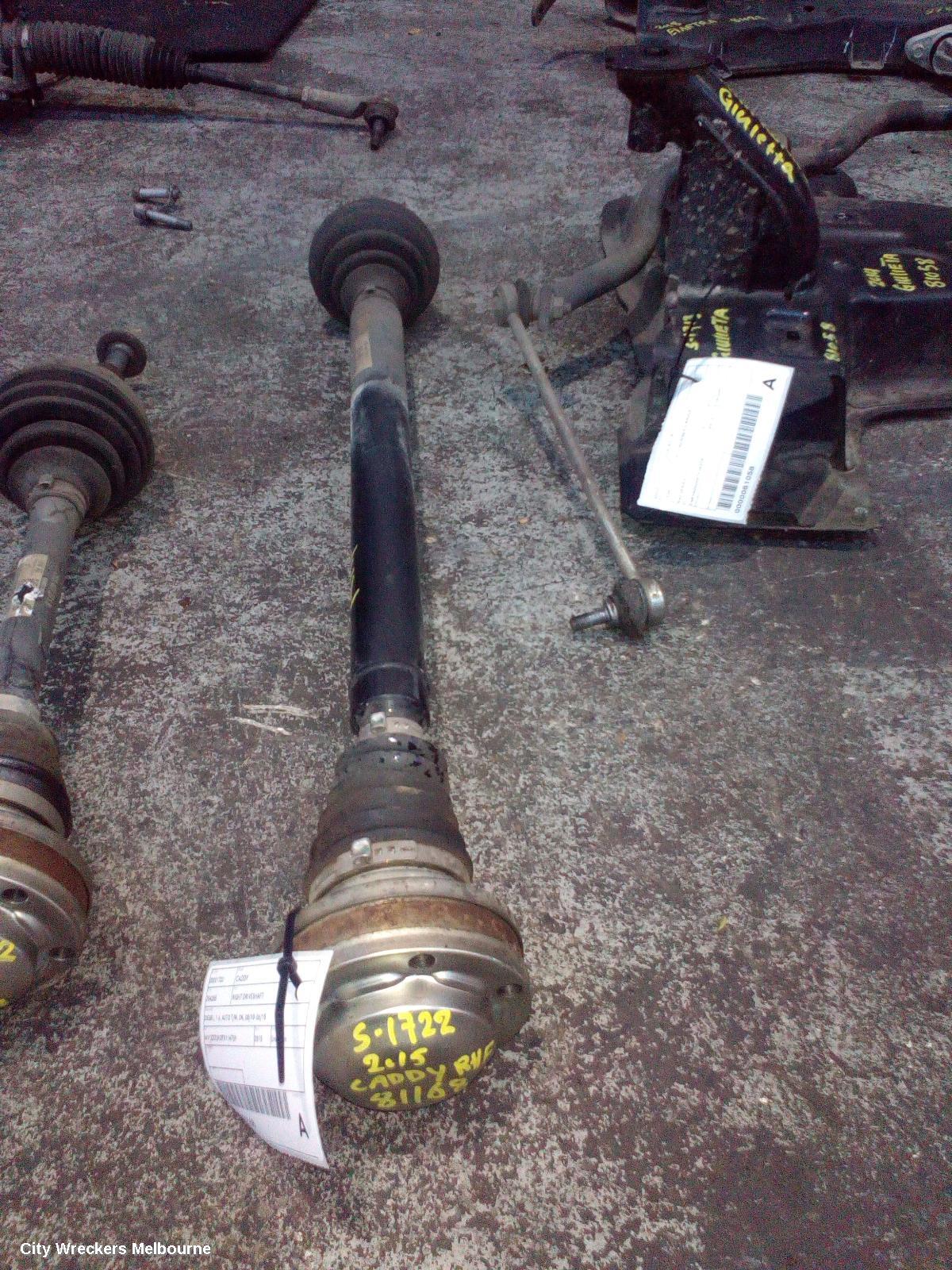 VOLKSWAGEN CADDY RIGHT DRIVESHAFT, DIESEL, 1.6, AUTO T/M, 2K, 08/2010 - 06/2015 - Image 1