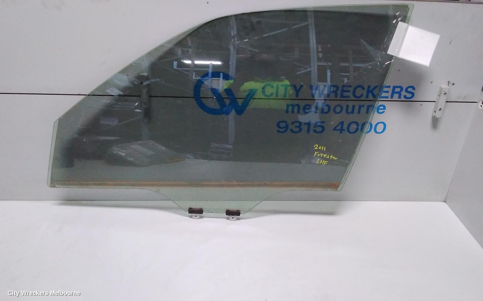 SUBARU FORESTER LEFT FRONT DOOR WINDOW, 02/2008 - 12/2012 - Image 1
