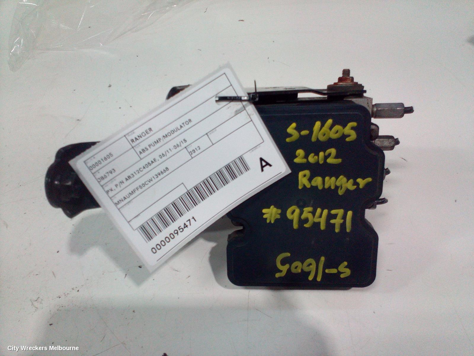 FORD RANGER ABS PUMP/MODULATOR, PX, P/N AB312C405AE, 06/2011 - 06/2015 - Image 1