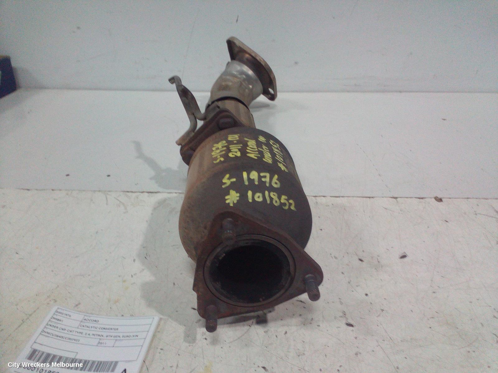 HONDA ACCORD CATALYTIC CONVERTER, UNDER CAR-CAT TYPE, 2.4, PETROL, 8TH GEN, EURO (VIN JHMCU), 06/2008 - 12/2015 - Image 1
