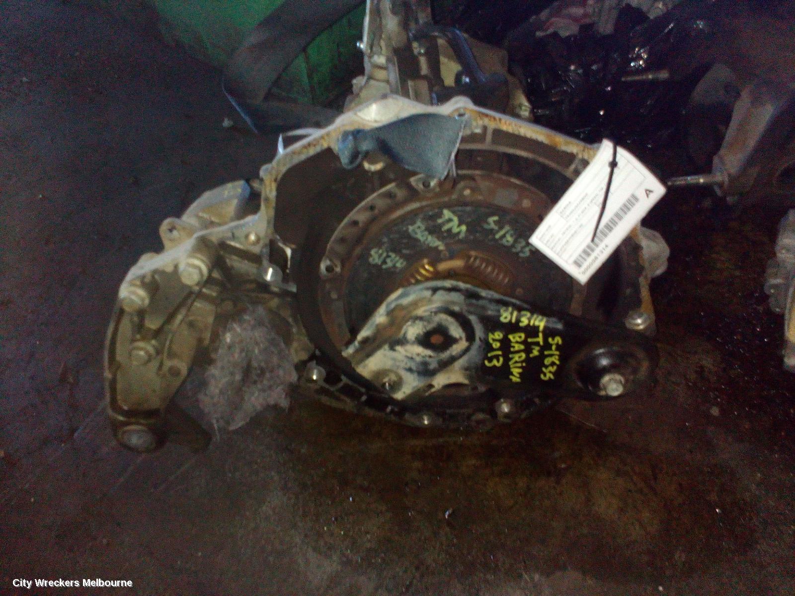HOLDEN BARINA TRANS/GEARBOX, MANUAL, PETROL, 1.6, F16D4, 5 SPEED, TM, 09/2011 - 12/2018 - Image 1