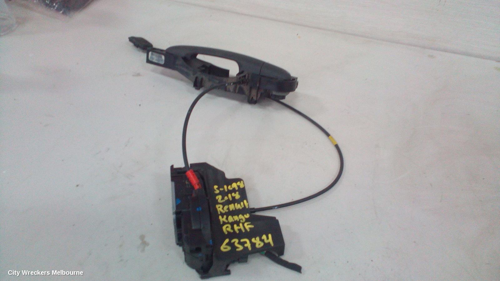 RENAULT KANGOO DOOR/BOOT/GATE LOCK, RIGHT FRONT DOOR LOCK, X61, 10/2010 ONWARDS - Image 2
