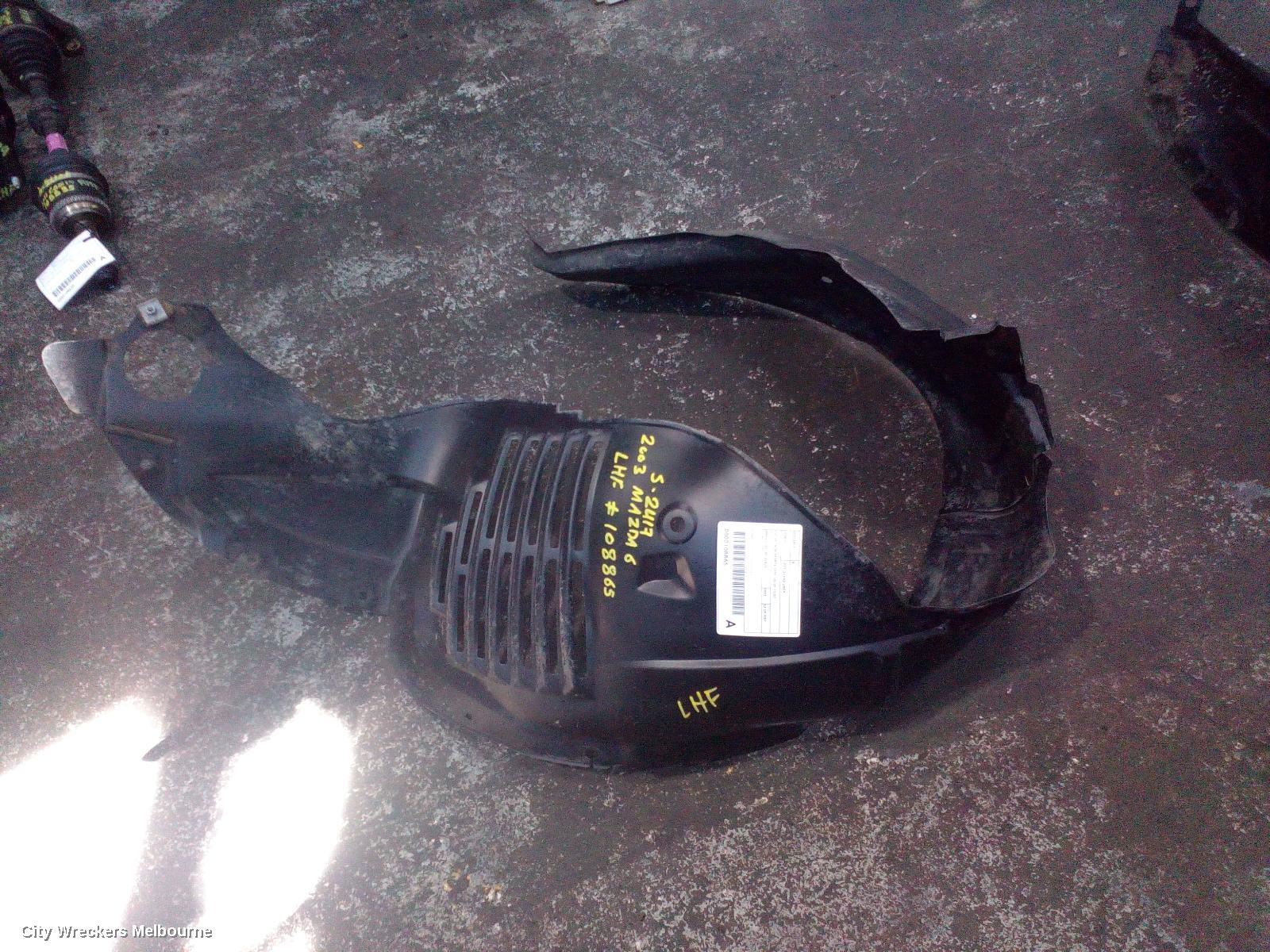 MAZDA 6 LEFT GUARD LINER, GG/GY, NON SPORTS TYPE, 09/2002 - 12/2007 - Image 2