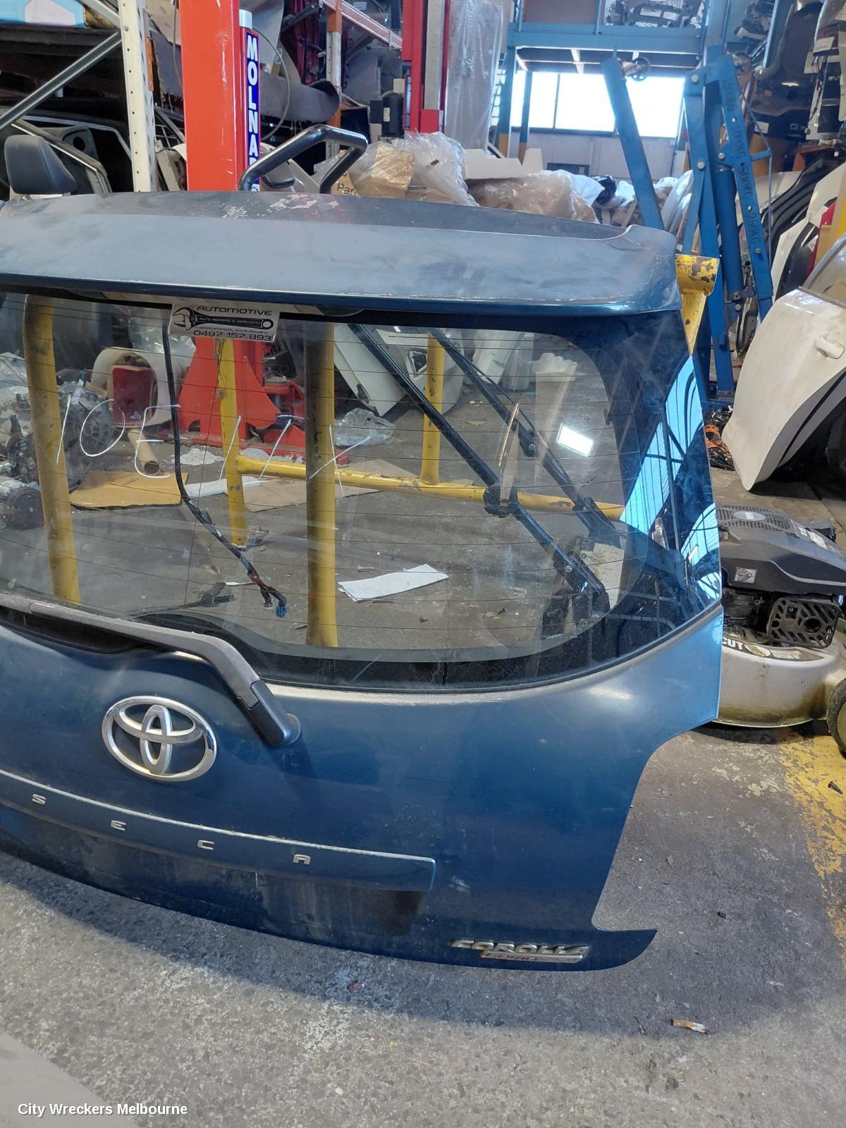 TOYOTA COROLLA BOOTLID/TAILGATE, TAILGATE, ZRE152R, HATCH, ASCENT, SMALL SPOILERED TYPE, 03/2007 - 09/2009 - Image 1