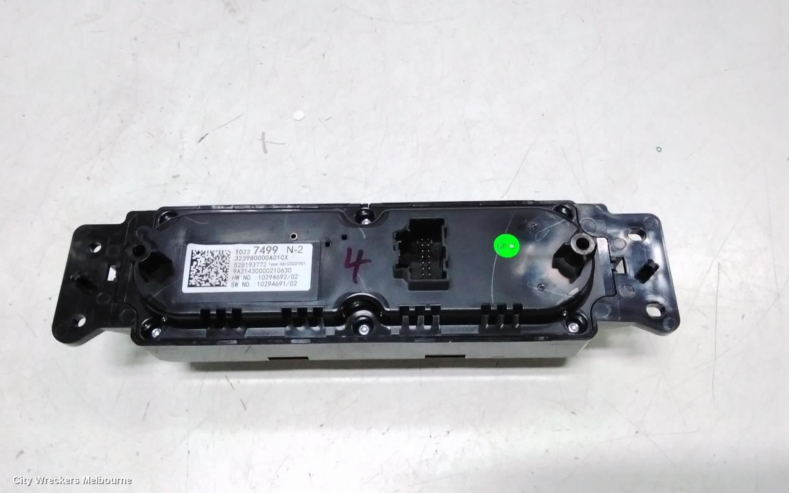 MG MG3 HEATER/AC CONTROLS, SZP1, ELECTRIC TYPE, SILVER, 07/2016 ONWARDS - Image 3