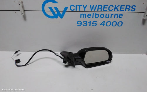 AUDI A4 RIGHT DOOR MIRROR, B8 8K, A4, MANUAL FOLD, NO LANE CHANGE ASSIST TYPE, 1 PLUG (6 WIRE), 02/2008 - 05/2009 - Image 1