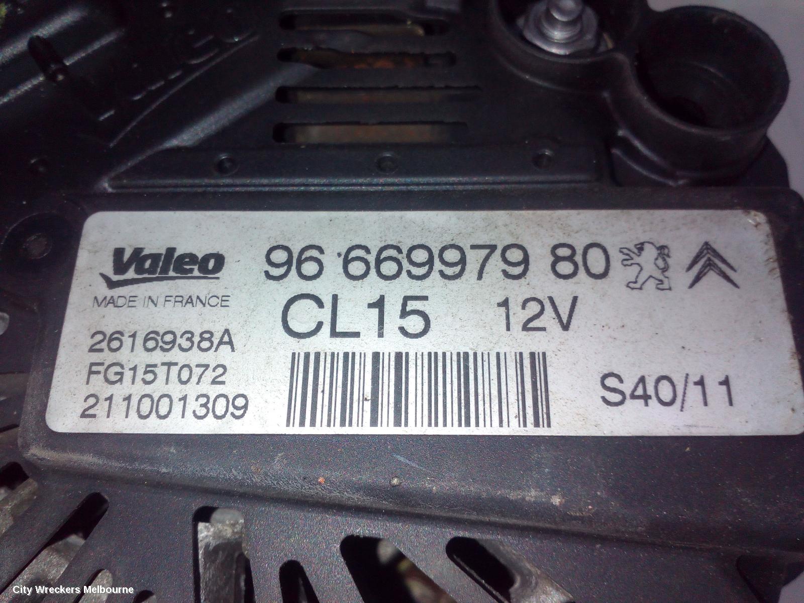 PEUGEOT 308 ALTERNATOR, PETROL, 1.6, 120A, T7, 09/2007 - 09/2014 - Image 2