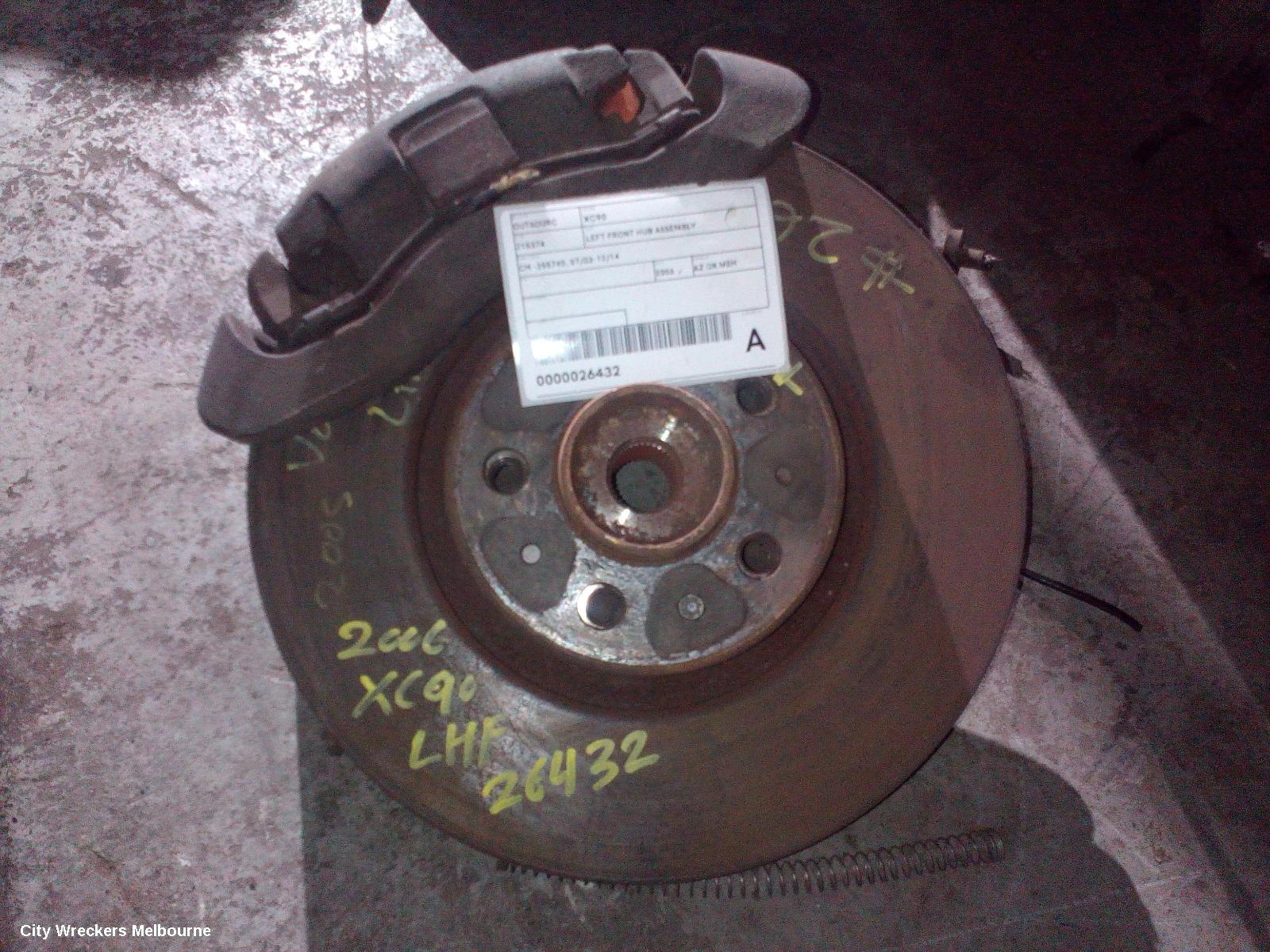 VOLVO XC90 LEFT FRONT HUB ASSEMBLY, CH -355740, 07/2003 - 12/2014 - Image 1