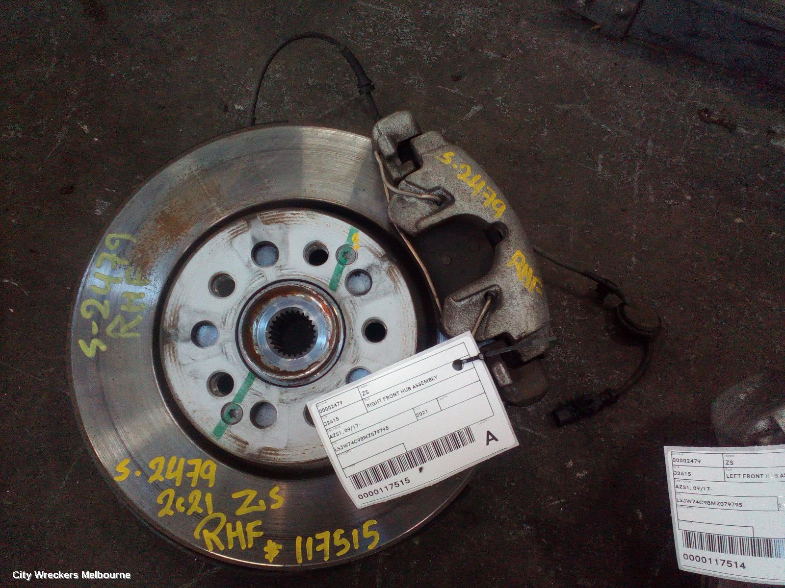 MG ZS RIGHT FRONT HUB ASSEMBLY, AZS1, 09/2017 - 06/2025 - Image 3