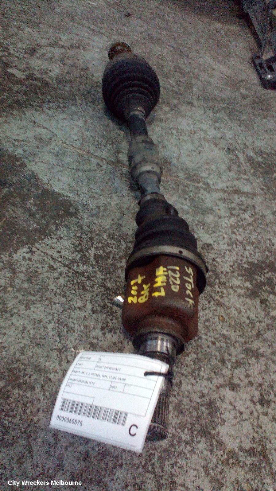 MAZDA 3 RIGHT DRIVESHAFT, FRONT, BK, 2.3, PETROL, MPS, 07/2006 - 04/2009 - Image 2