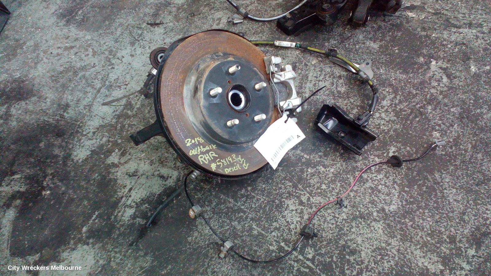 SUBARU OUTBACK RIGHT REAR HUB ASSEMBLY, 6TH GEN, 08/2014 - 12/2020 - Image 2