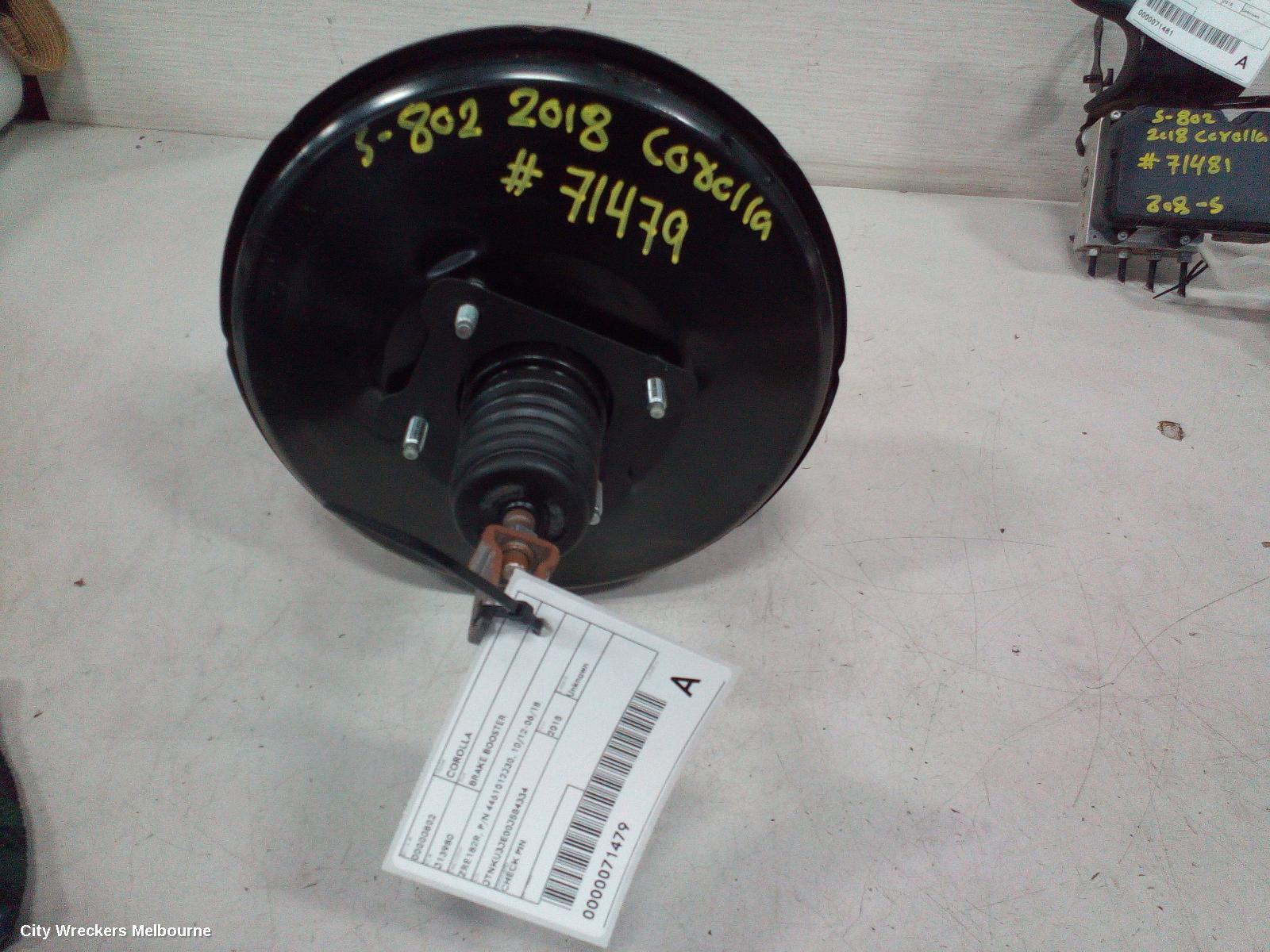 TOYOTA COROLLA BRAKE BOOSTER, ZRE182R, P/N 4461012J30, 10/2012 - 06/2018 - Image 1