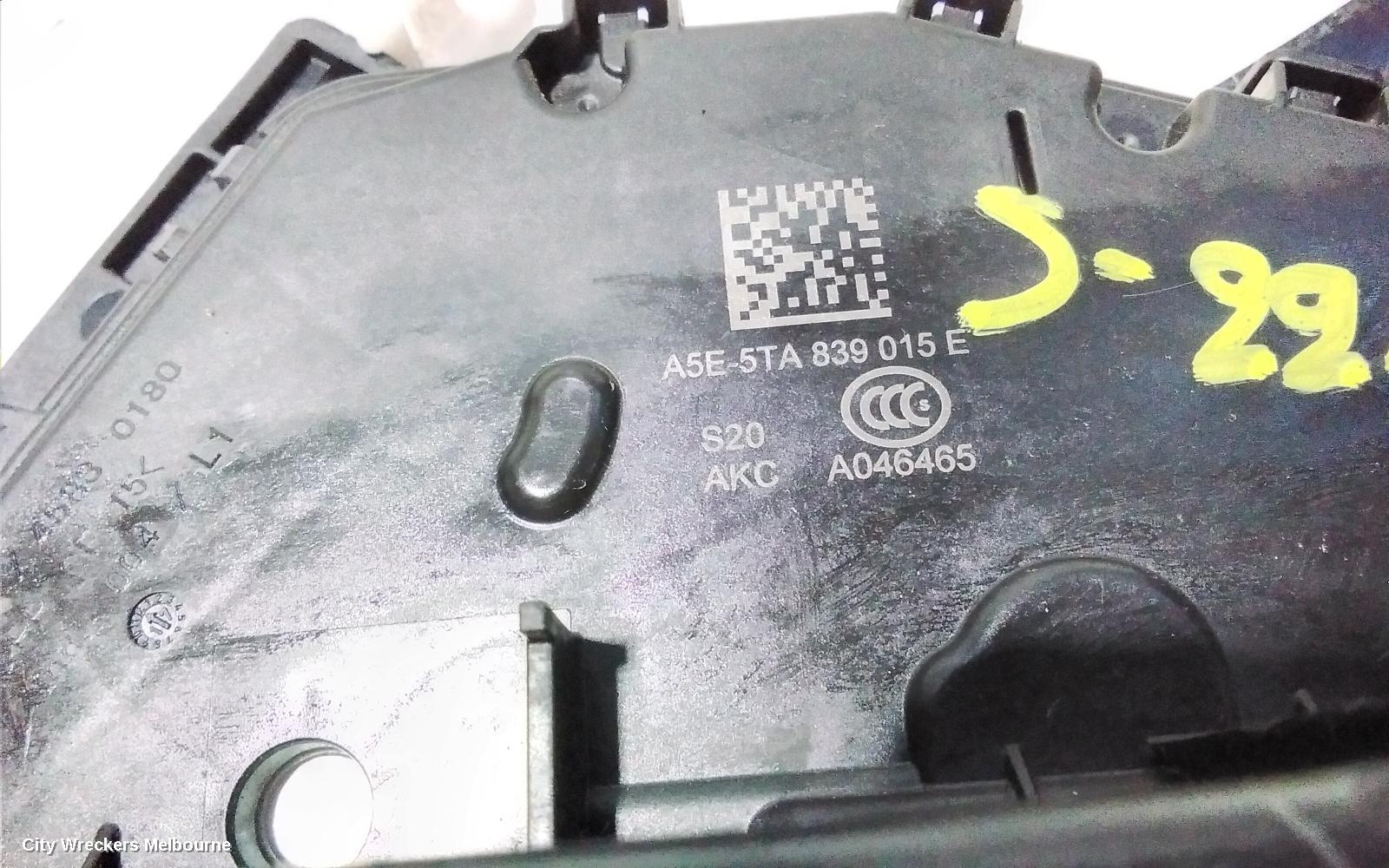 SKODA RAPID DOOR/BOOT/GATE LOCK, LEFT REAR DOOR LOCK, NH, 03/2017 - 12/2020 - Image 3