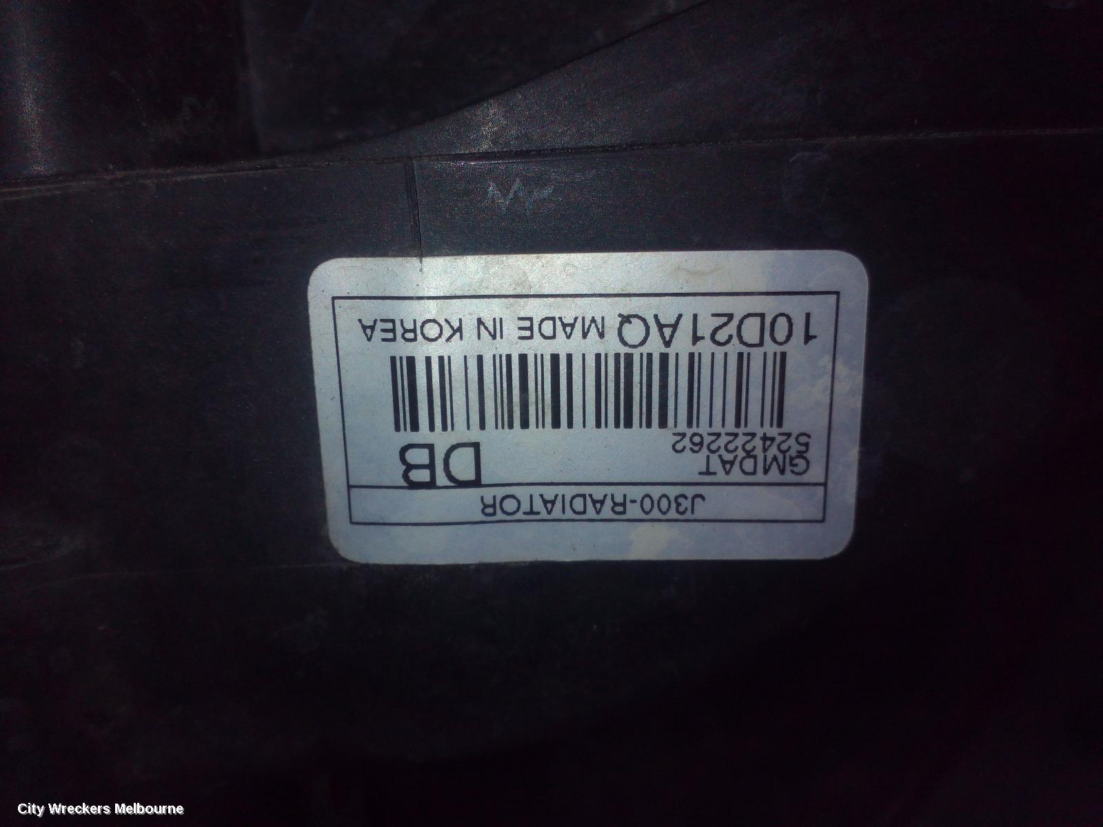 HOLDEN CRUZE RADIATOR, MANUAL, PETROL, JG, 03/2009 - 02/2011 - Image 1