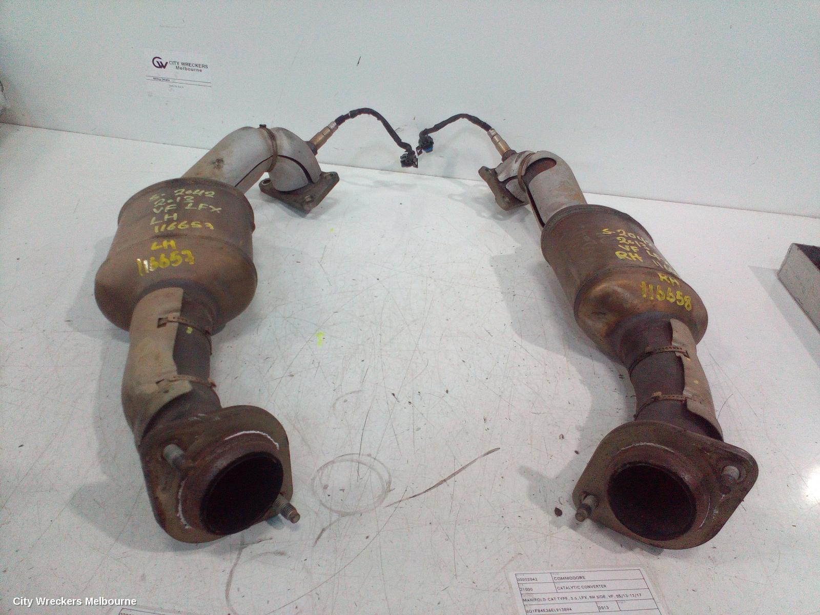 HOLDEN COMMODORE CATALYTIC CONVERTER, MANIFOLD-CAT TYPE, 3.6, LFX, RH SIDE, VF, 05/2013 - 12/2017 - Image 3