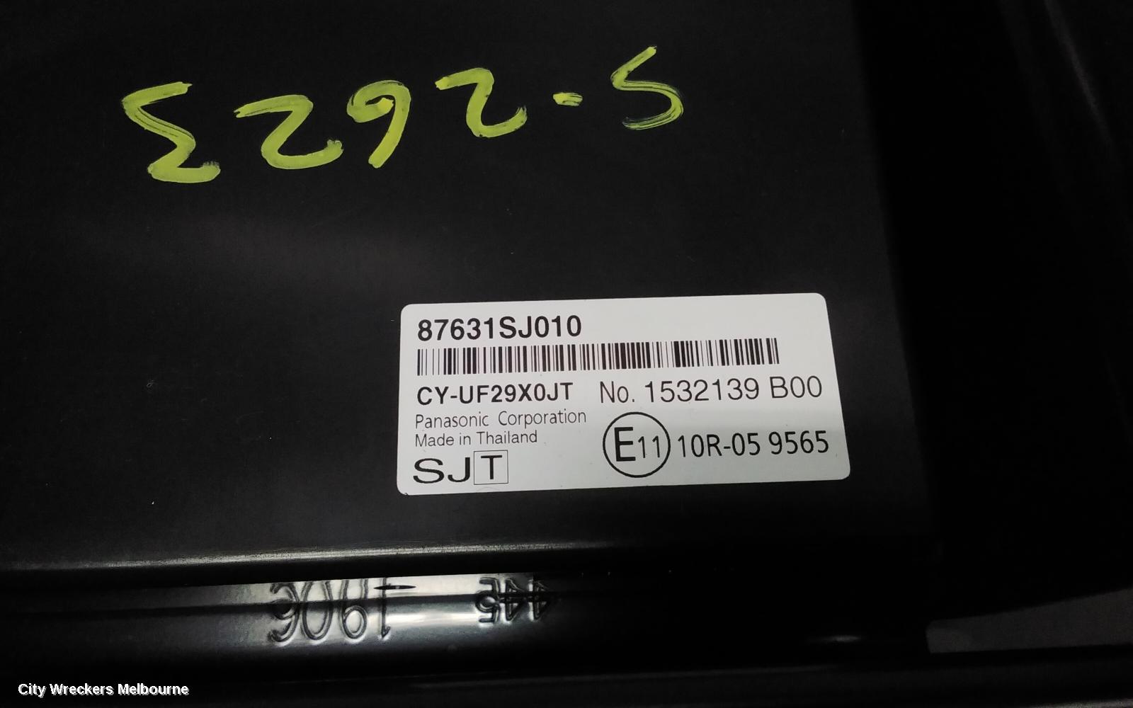 SUBARU FORESTER, SK, 08/2018 - 11/2024, 18 -21 REVERSE ADA AUTOMATIC BRAKE CONTROL ECU MODULE 87631SJ010: 118129 - Image 2