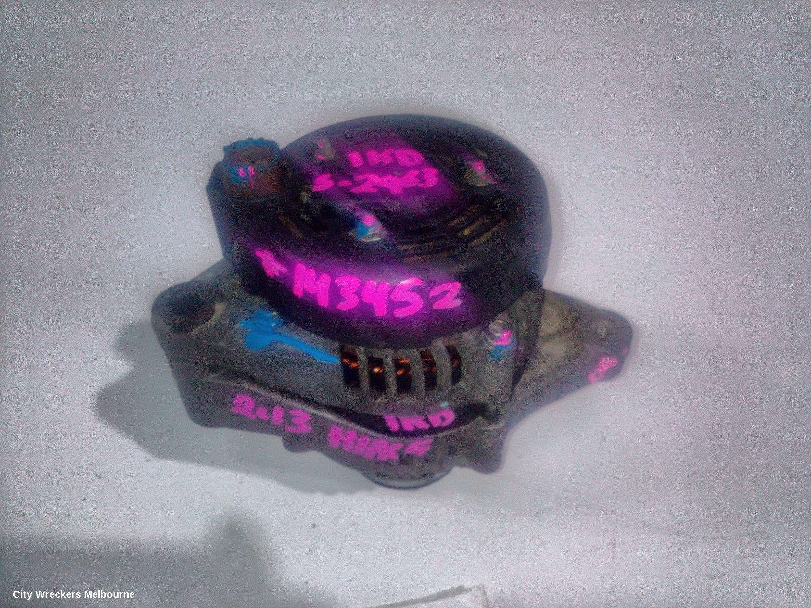 TOYOTA HIACE ALTERNATOR, DIESEL, 3.0, 1KD-FTV, TURBO, KDH, 09/2006 - 04/2019 - Image 2