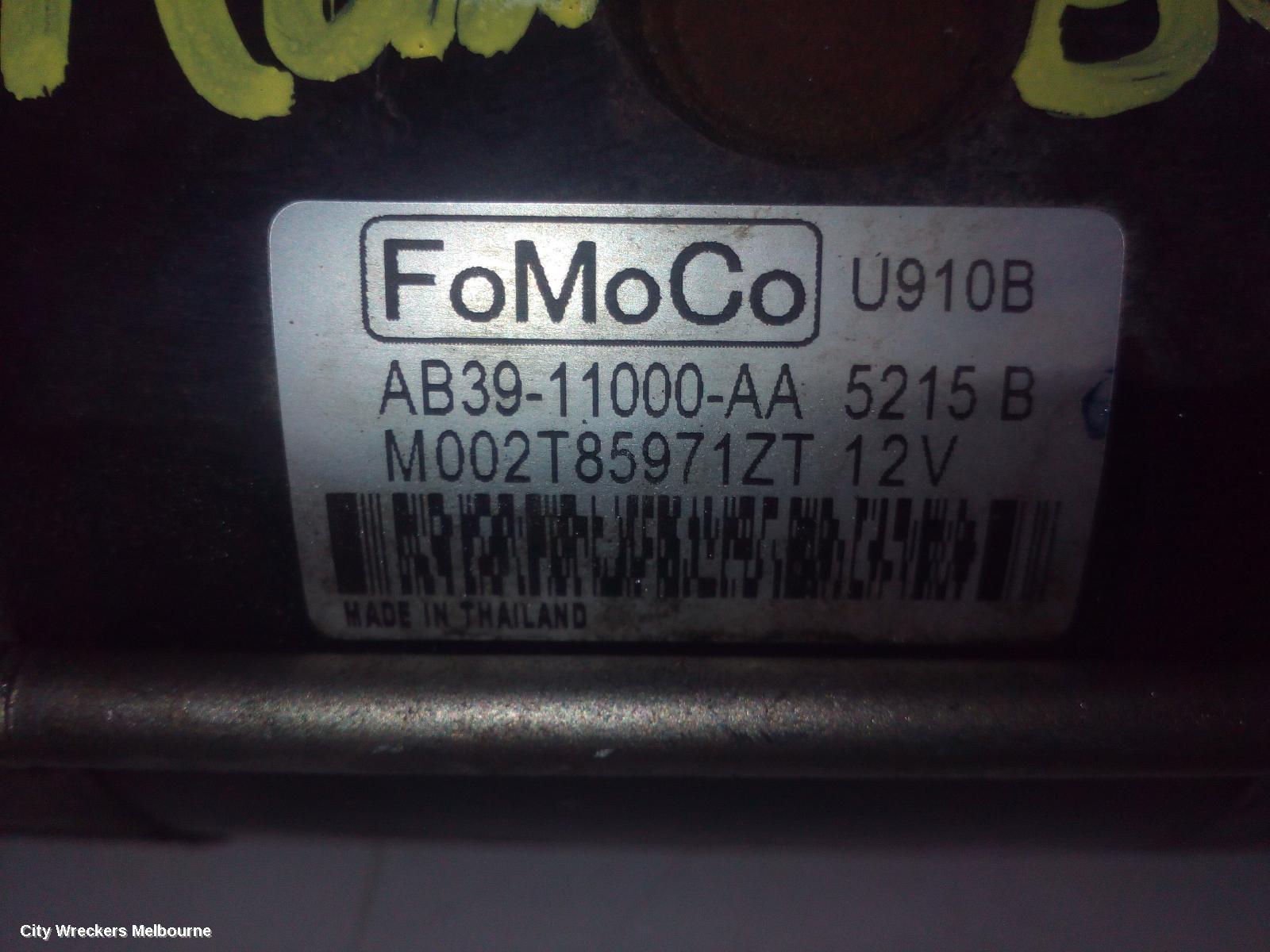 FORD RANGER STARTER, DIESEL, 2.2, STANDARD ELECTRIC TYPE, PX SERIES 2-3, 06/2015 ONWARDS - Image 3