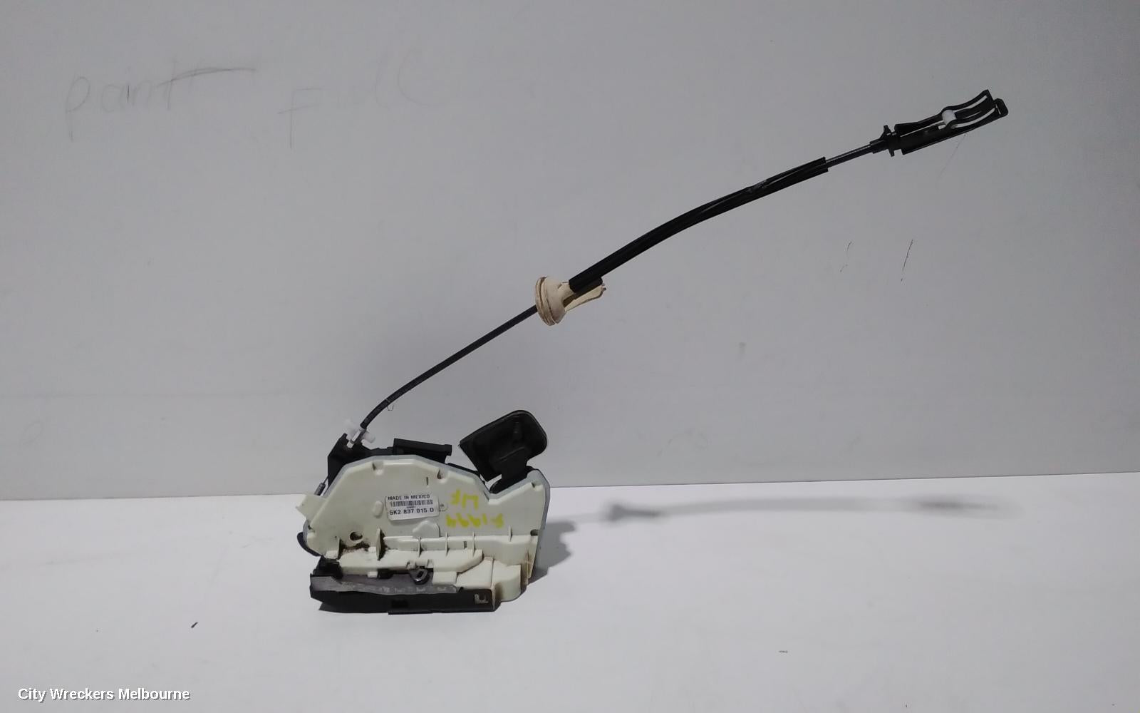 VOLKSWAGEN JETTA DOOR/BOOT/GATE LOCK, LEFT FRONT DOOR LOCK, P/N 5K2837015E, 1B, 02/2011 - 12/2017 - Image 1