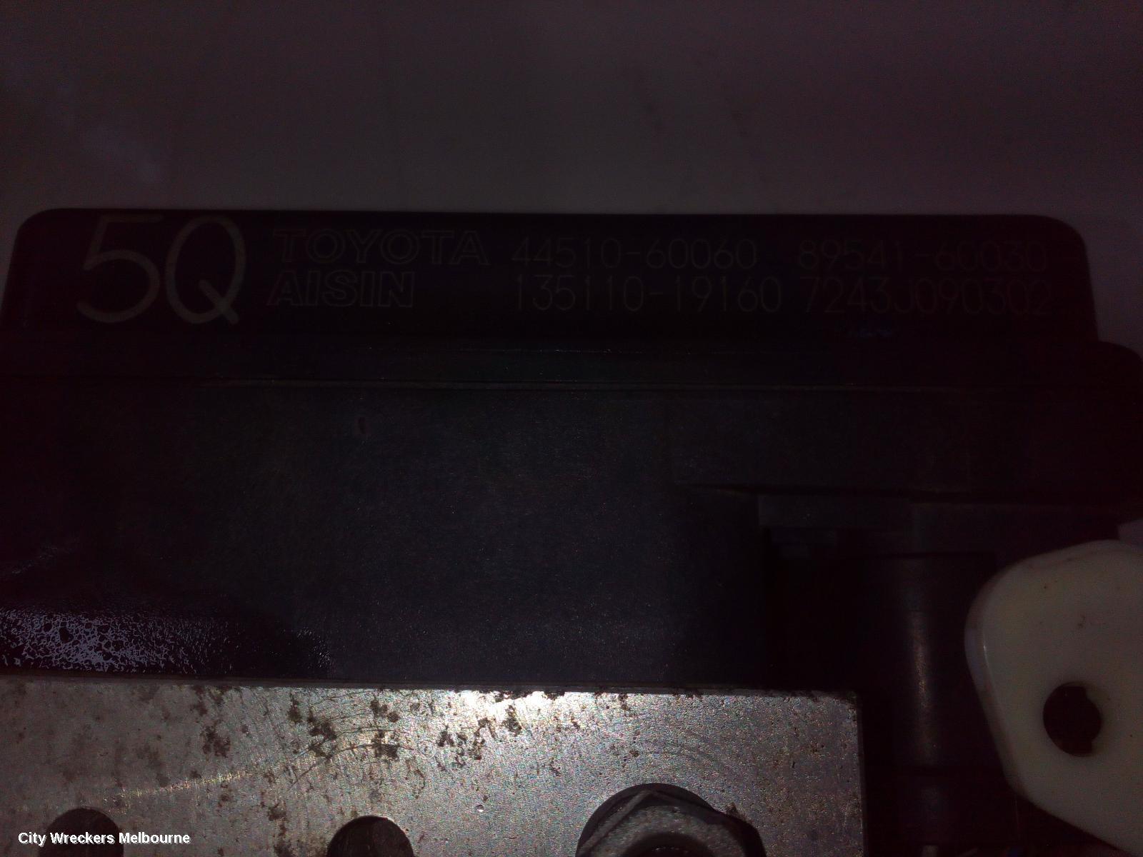 TOYOTA PRADO ABS PUMP/MODULATOR, 120 SERIES, ABS ONLY, P/N 44510-60060, 02/2003 - 10/2009 - Image 1