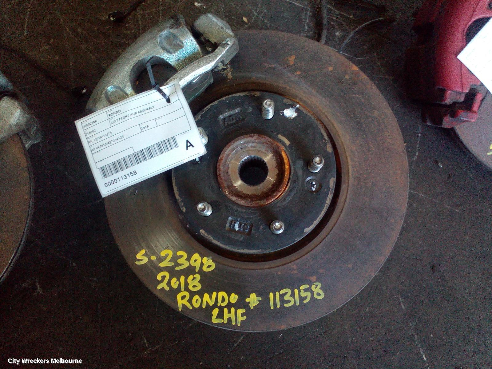 KIA RONDO LEFT FRONT HUB ASSEMBLY, RP, 10/2016 - 12/2018 - Image 1