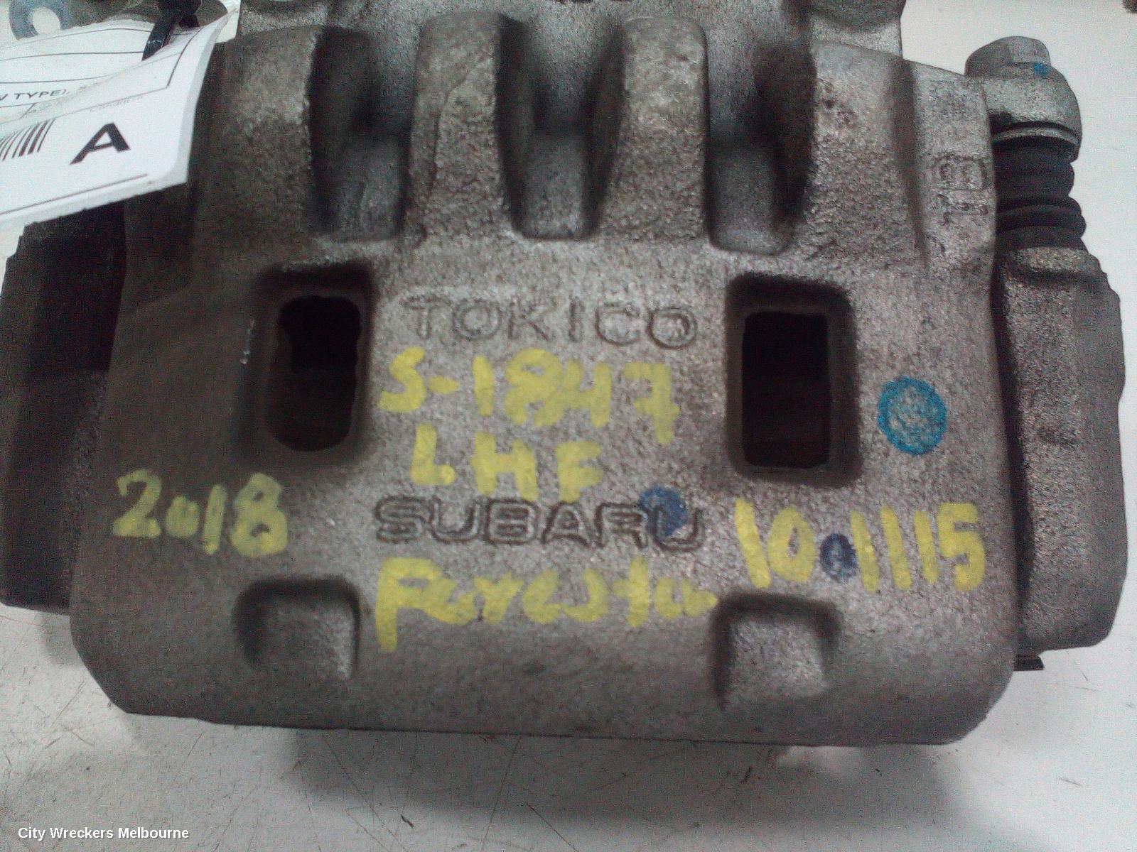 SUBARU FORESTER CALIPER, LH FRONT, TOKICO BRAND (NON ARROW TYPE), SJ, 12/2012 - 08/2018 - Image 2