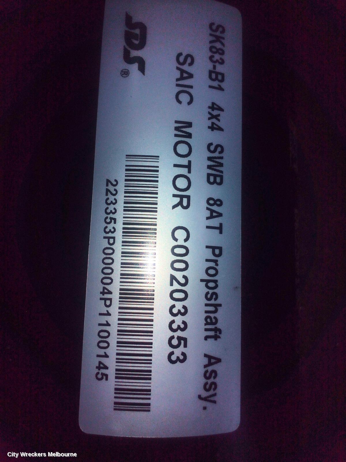 LDV T60 REAR DRIVE SHAFT, SK8C, DIESEL, 2.0, BI-TURBO, AUTO T/M, 8 SPEED, 08/2021 ONWARDS - Image 3