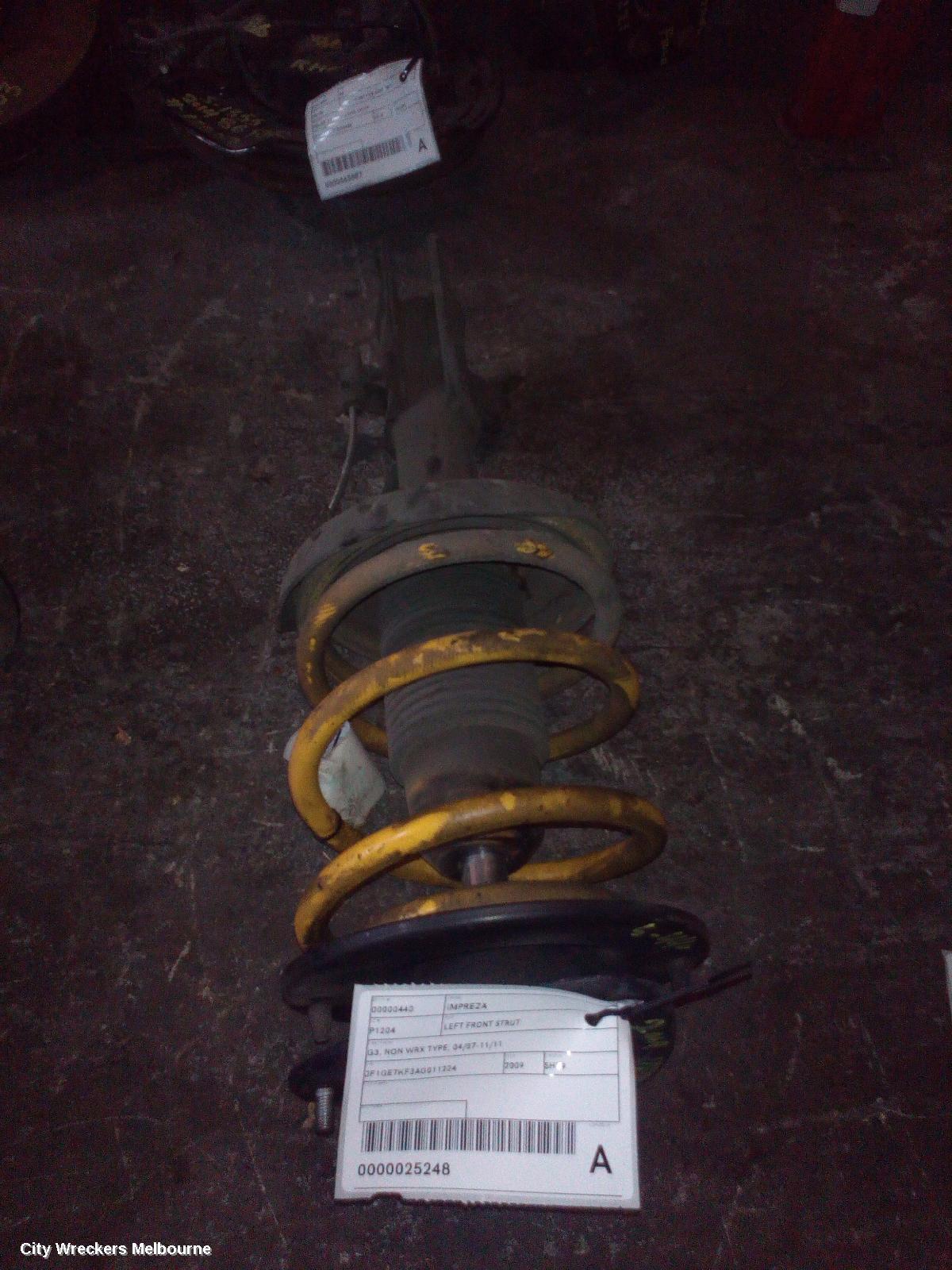 SUBARU IMPREZA LEFT FRONT STRUT, G3, NON WRX TYPE, 04/2007 - 11/2011 - Image 2