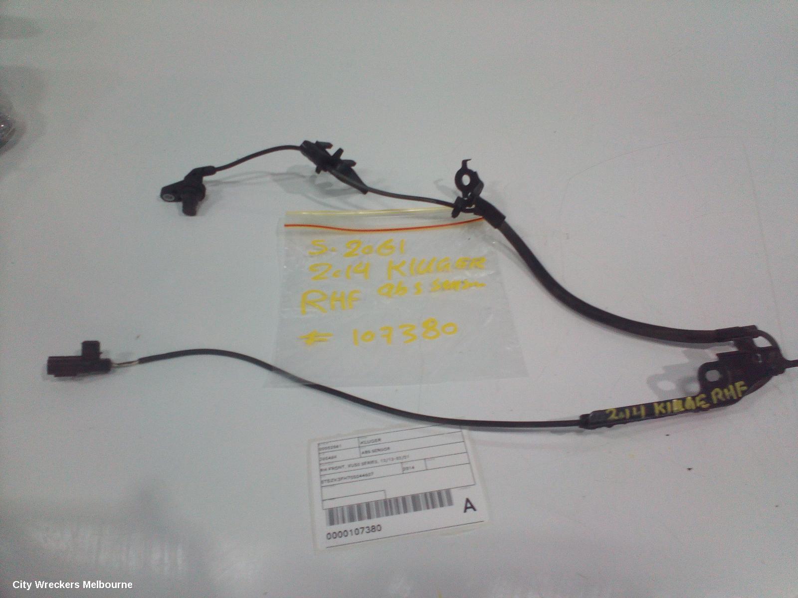 TOYOTA KLUGER ABS SENSOR, RH FRONT, XU50 SERIES, 12/2013 - 02/2021 - Image 1