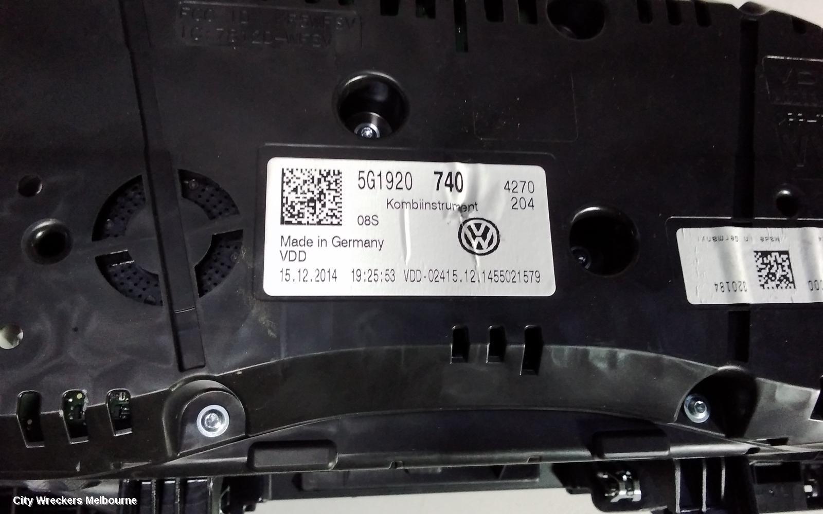 VOLKSWAGEN GOLF SPEEDOMETER - Image 3