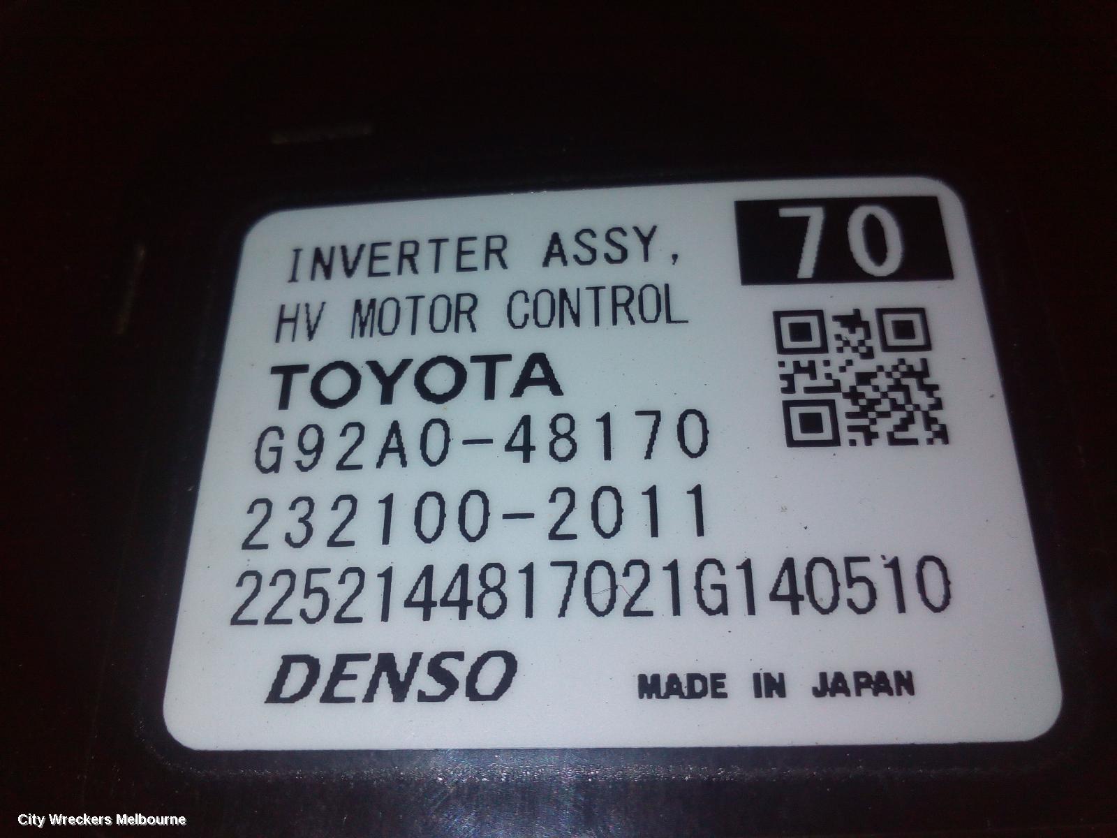 TOYOTA KLUGER INVERTER, AXUH78, HYBRID INVERTER, 2.5, PETROL, A25A-FXS, 03/2021 ONWARDS - Image 3